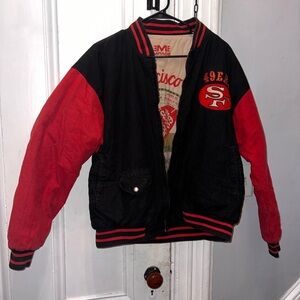 Black and Red Varsity Jacket